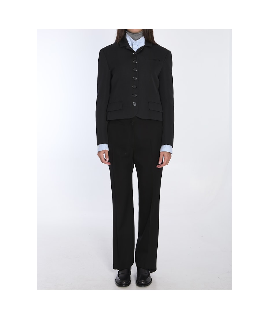 【国内発送】THE ROW ジャケット Fletcher wool blazer Albertウールジャケット ブラック – The Row