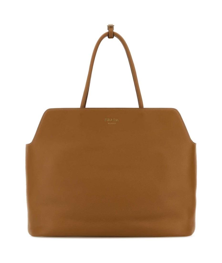 トートバッグ Prada Caramel Leather Shopping Bag Prada Caramel Leather Shopping Bag | italist