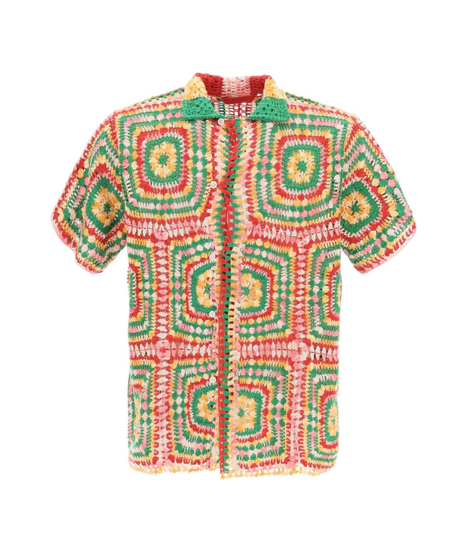 Bode Manchester Crochet Shirt | italist