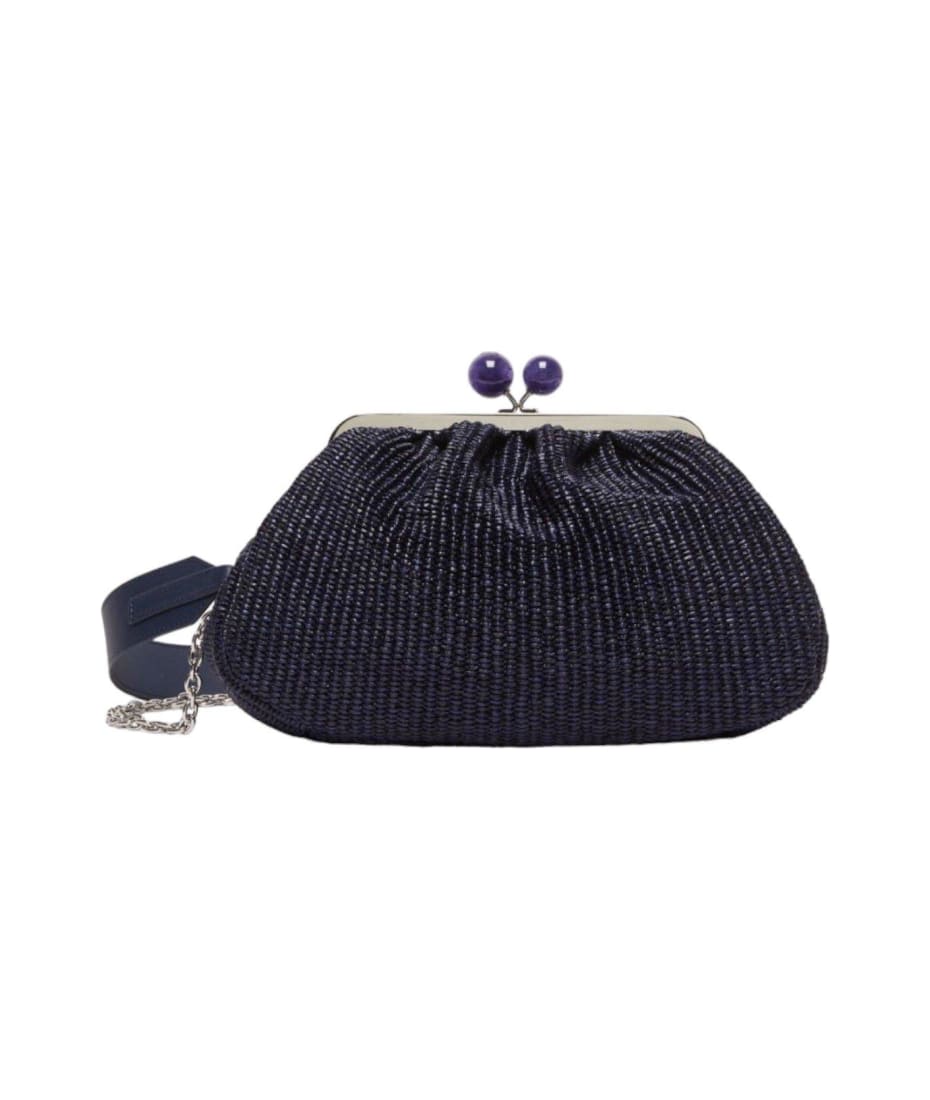 アウトレット★Weekend Max Mara★gianna プラッシュクラッチ Weekend Max Mara Embellished Chain Link Clutch Bag | italist