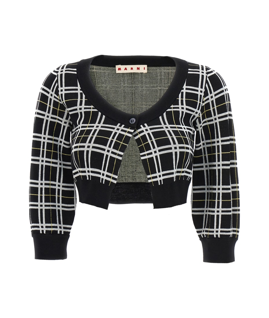 Marni Check Cardigan | italist