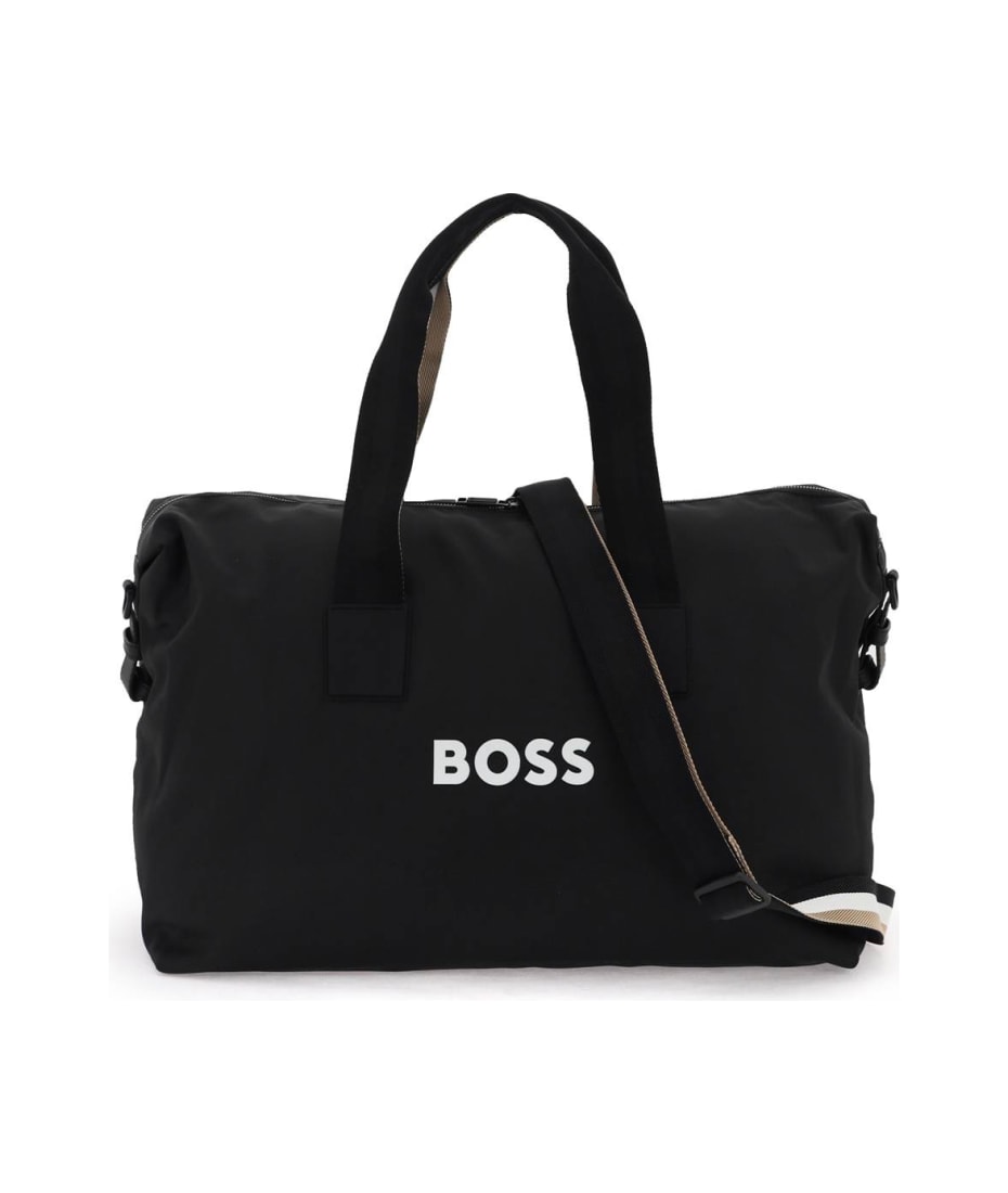 Hugo Boss Rubberized Logo Duffle Bag italist