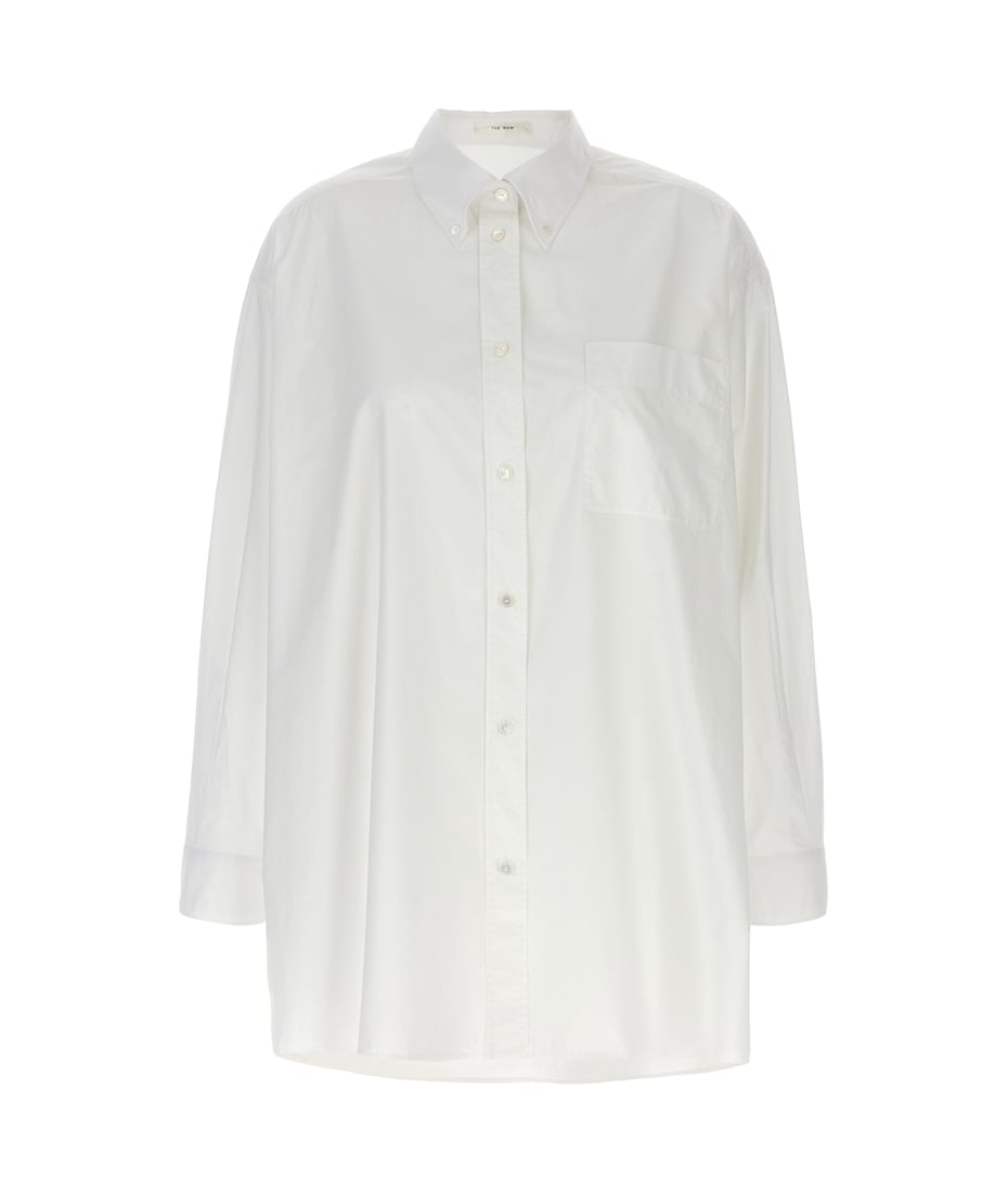 Tシャツ・カットソー [THE ROW] Victoria' shirt Victoria Shirt White in Cotton – The Row