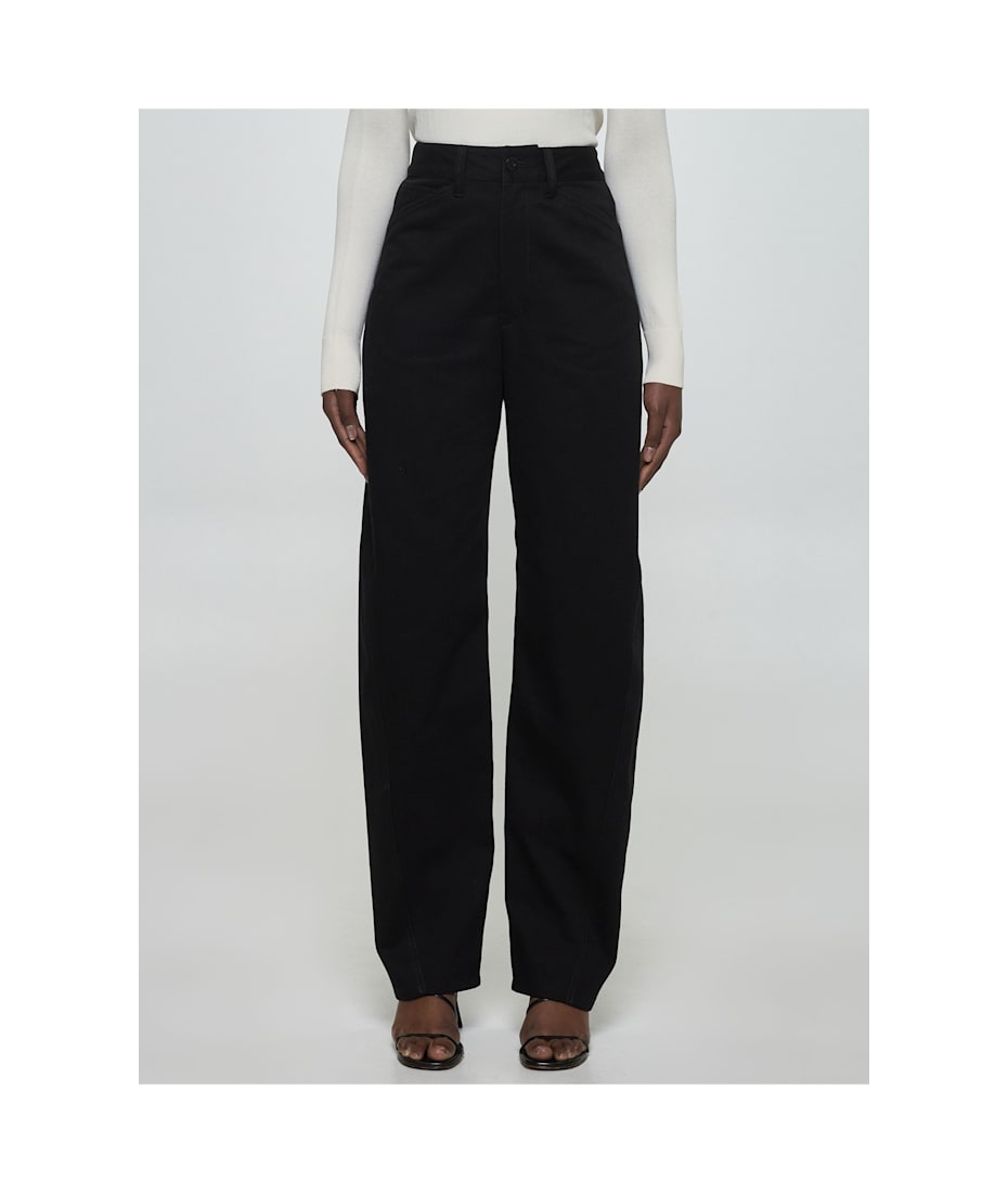 ボトムスその他 LEMAIRE Women Pants PA1181 LF1365 BK999 BLACK Lemaire Five Pocket Twisted Pants - Black | PA1181LF1365BK999