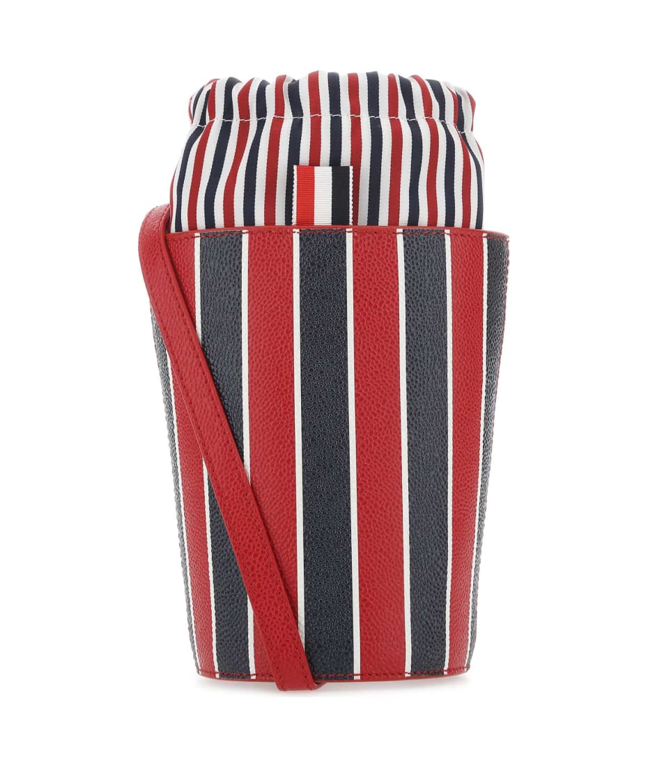 ショルダーバッグ・ポシェット THOM BROWNE Printed leather mini bucket bag Thom Browne Printed Leather Mini Bucket Bag | italist