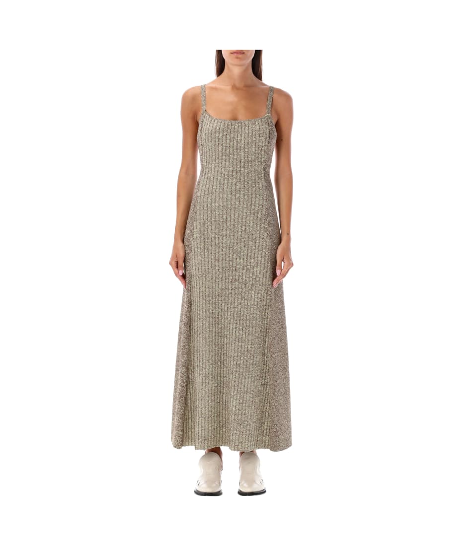 Ganni Melange Knit Maxi Dress | italist