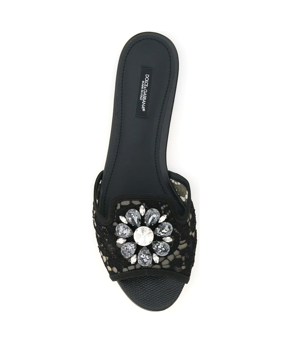 Dolce & Gabbana Taormina Lace Slipper | italist