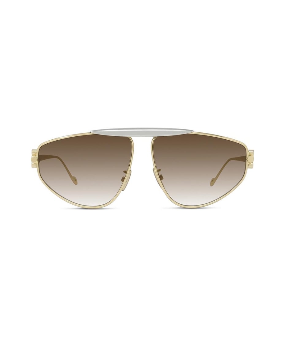 サングラス LOEWE Woman Sunglasses Gold LW40164U 32E Loewe LW40106U 30N Sunglasses Women's Shiny Gold/Solid Khaki