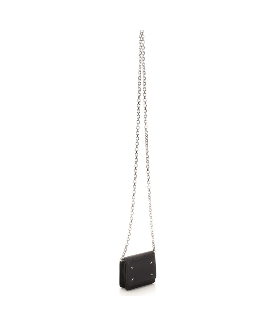 Maison Margiela Small Wallet With Chain Shoulder Strap | italist 