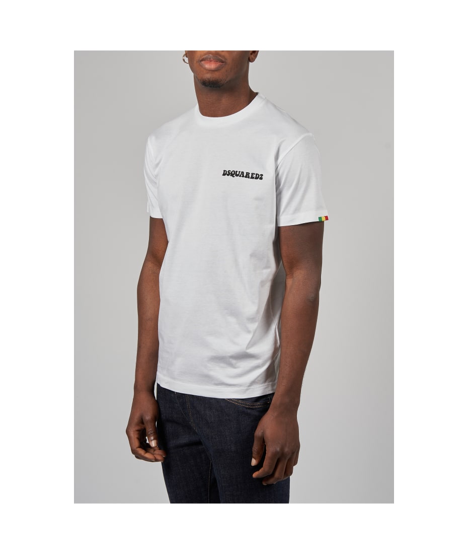 T-shirt D2 Jamaican Logo Cool Dsquared - DSQUARED - FANU BOUTIQUE