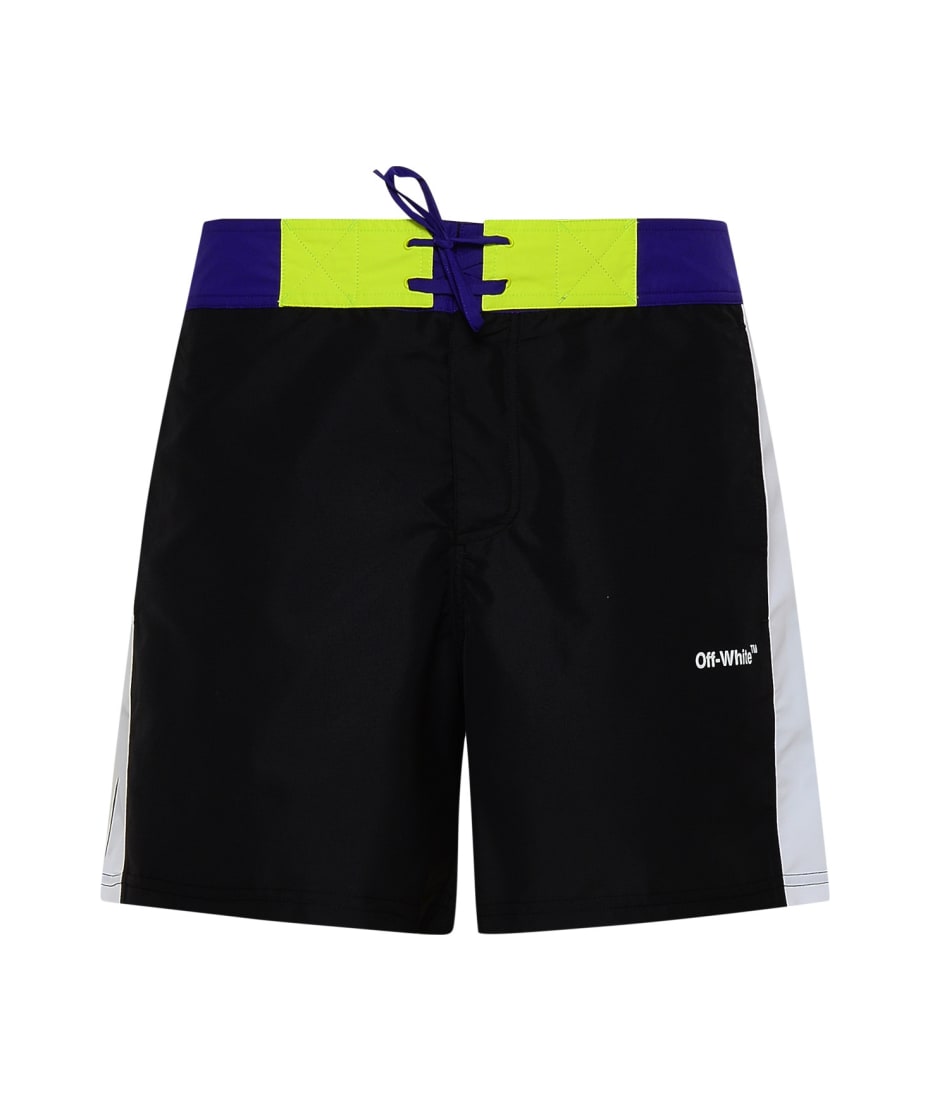 Black Nylon Swimming Shorts