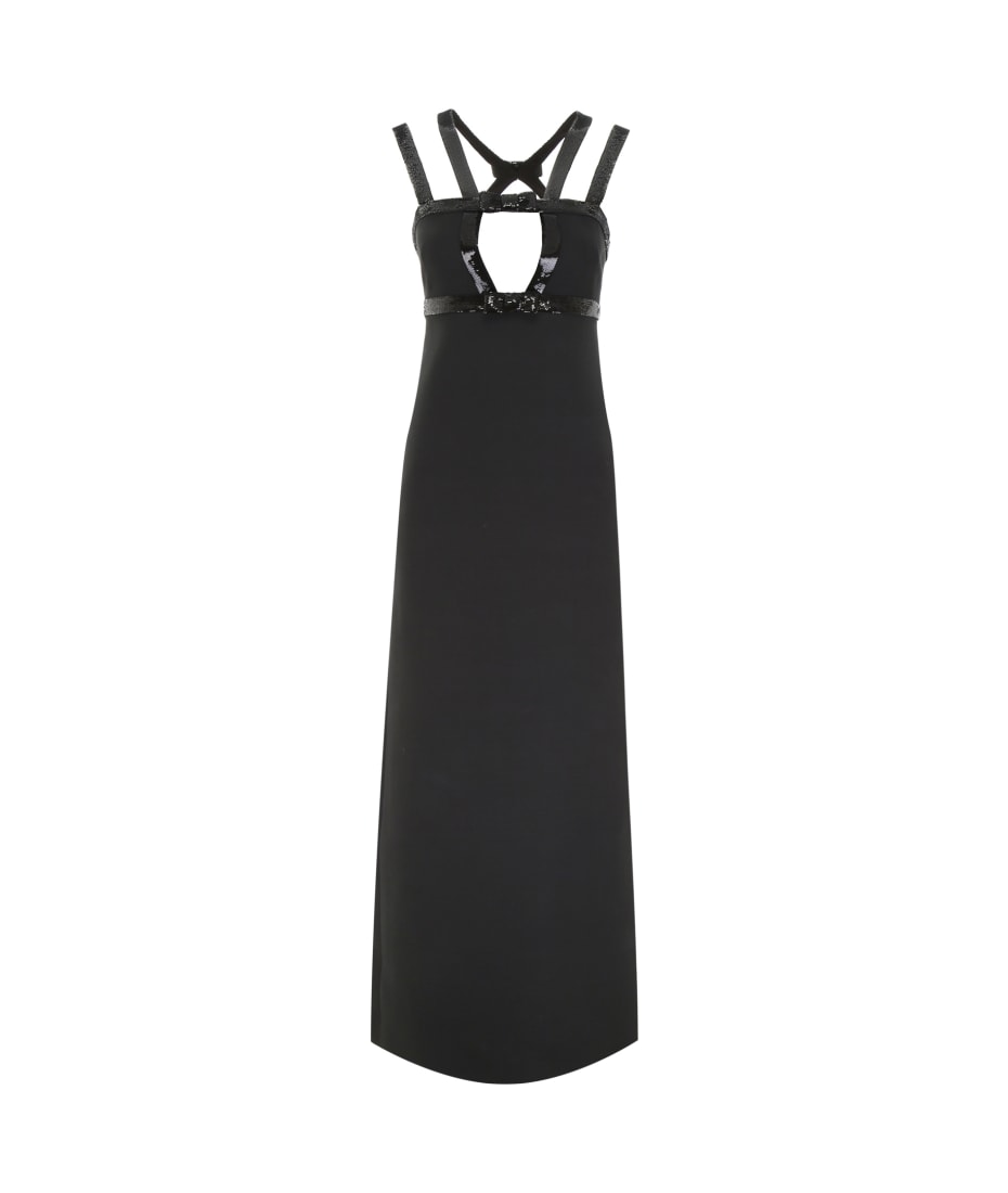 【miu miu・ミュウミュウ】 LONG DRESS ワンピース Miu Miu Long Dress With Sequins ワンピース&ドレス 通販