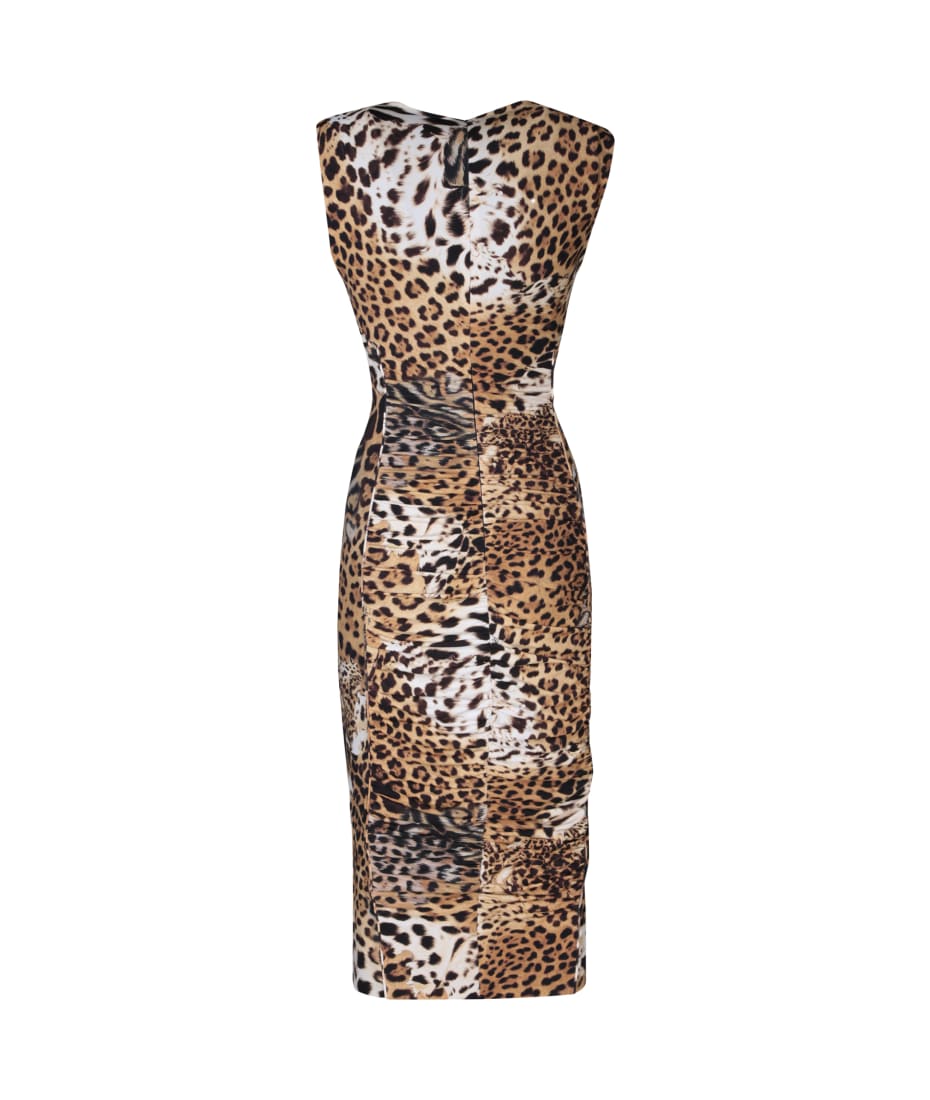 ワンピース ROBERTO CAVALLI MULTICOLOR MIDI DRESS Roberto Cavalli Multicolor Midi Dress ワンピース＆ドレス