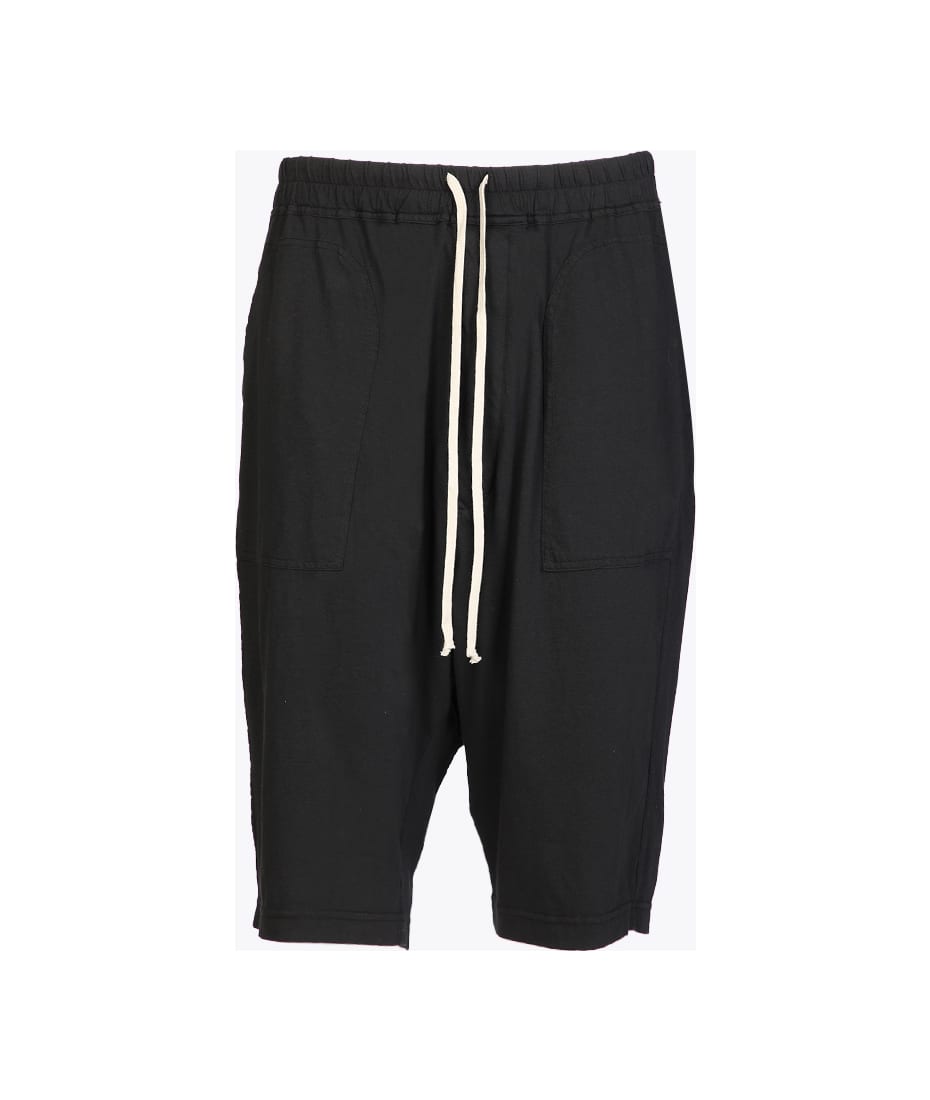 Rick Owens Rick S Bela Shorts Black Cotton Bermuda Short - Ricks