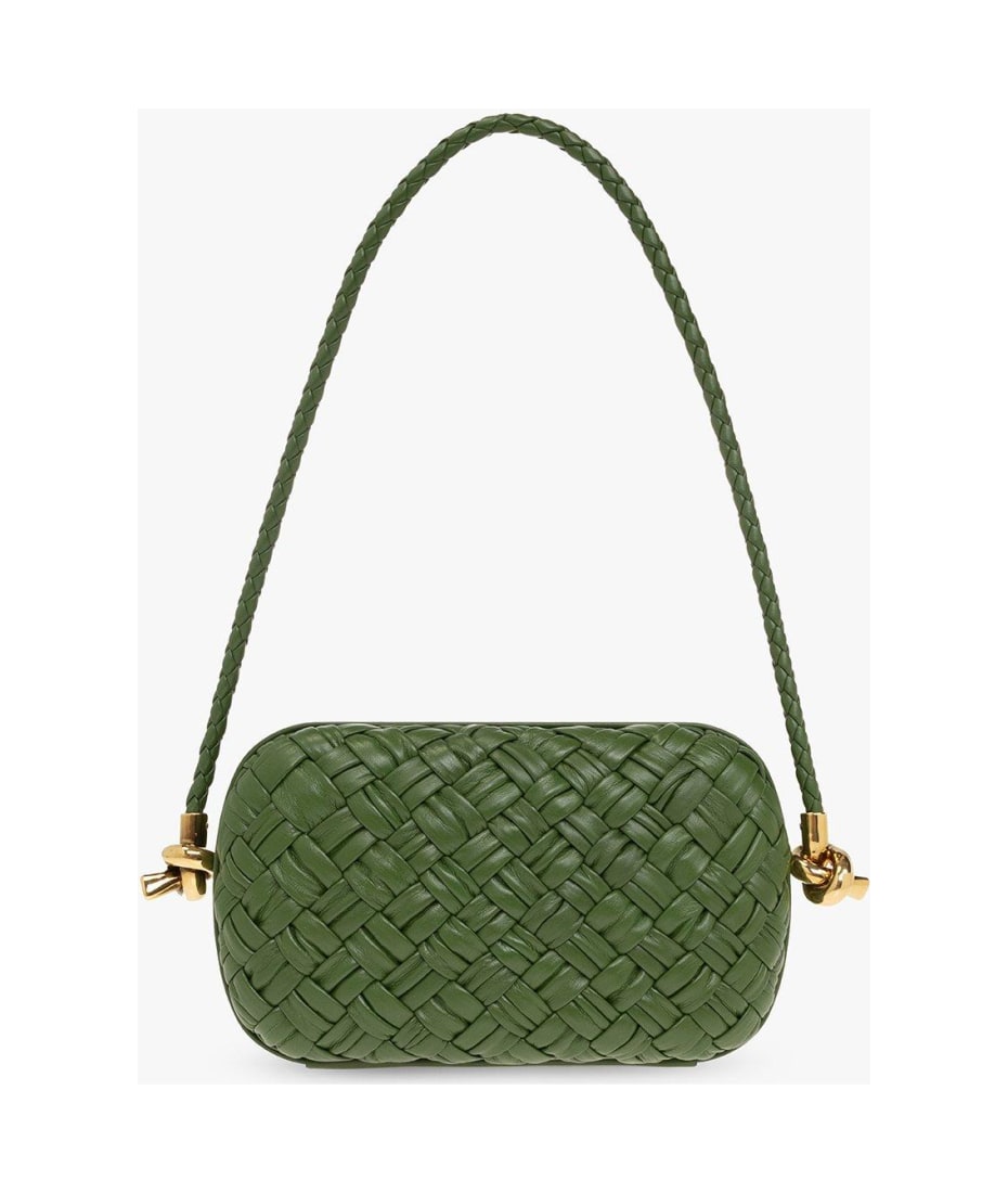 【関税込】BOTTEGA VENETA Iconic intreccio Shoulder Bag Bottega Veneta Women Iconic Intreccio Shoulder Bag In Black