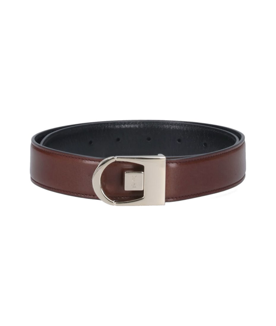 Saint Laurent 'cassandre' Reversible Belt | italist, ALWAYS