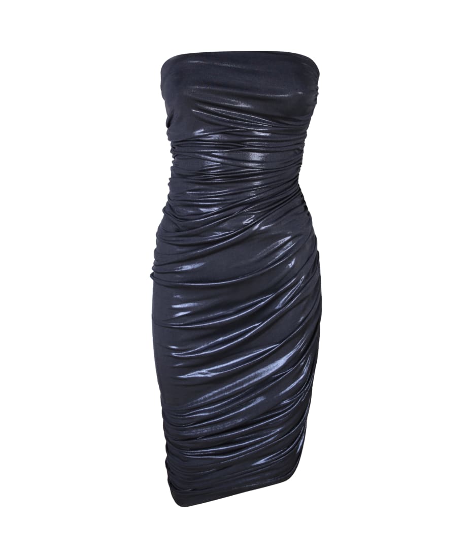 anine bing knit dress ANINE BING Arie Dress in Black