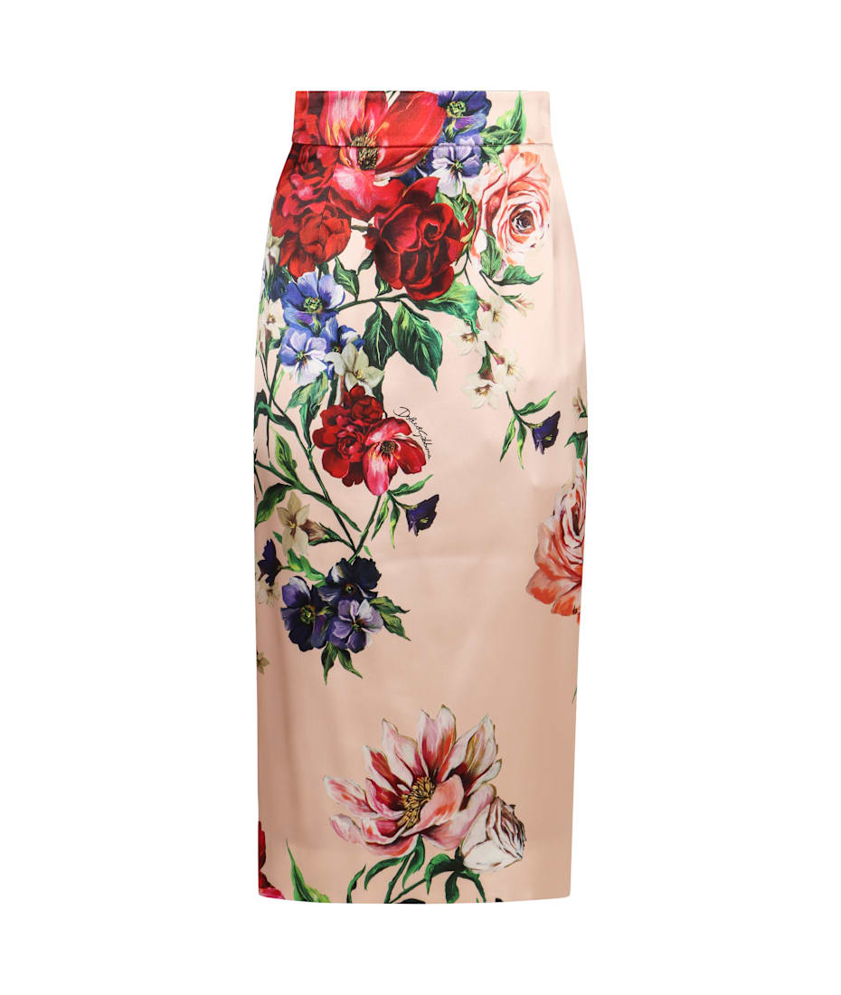 スカート Dolce & Gabbana Printed Stretch Satin Skirt Dolce & Gabbana Printed Stretch Satin Skirt | italist