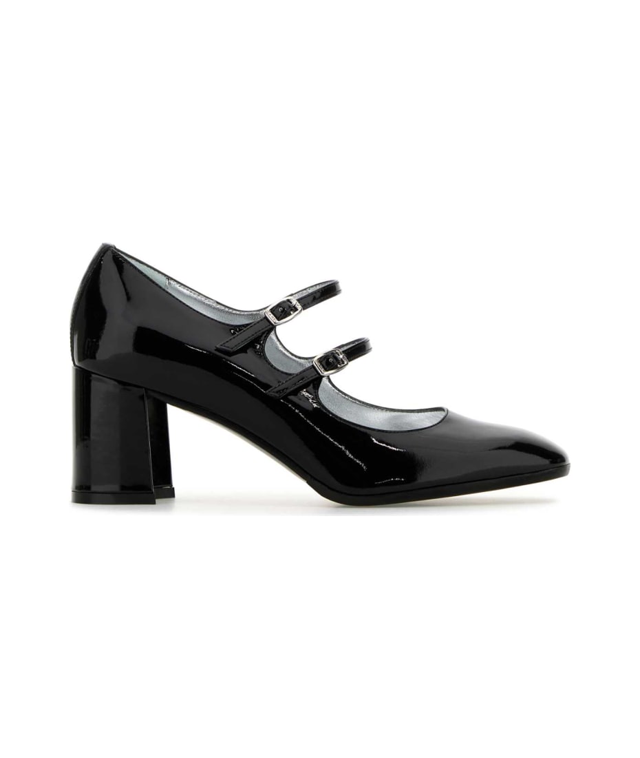 【関税込み】Alicenight Pumps - Carel - Leather - Black Alice - Black leather Mary Janes pumps | Carel Paris