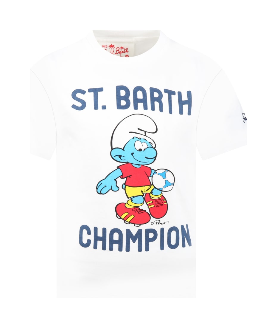 MC2 Saint Barth Kids Duck-print Short-sleeved T-Shirt