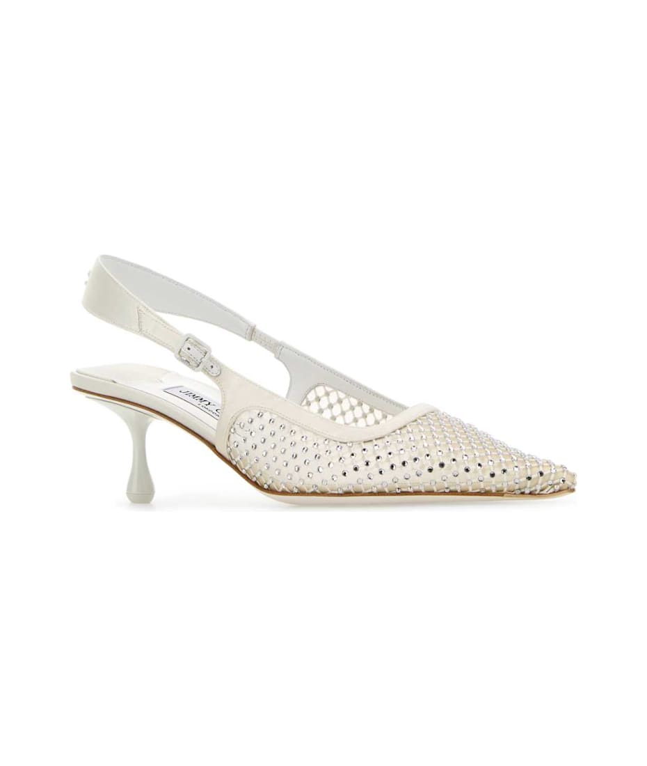 Jimmy Choo Embellished Mesh Amel 50 Pumps | italist, ALWAYS