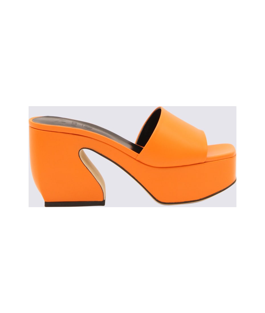 SI ROSSI FLASH ORANGE レザー サンダル SI Rossi Flash Orange Leather Sandals | italist