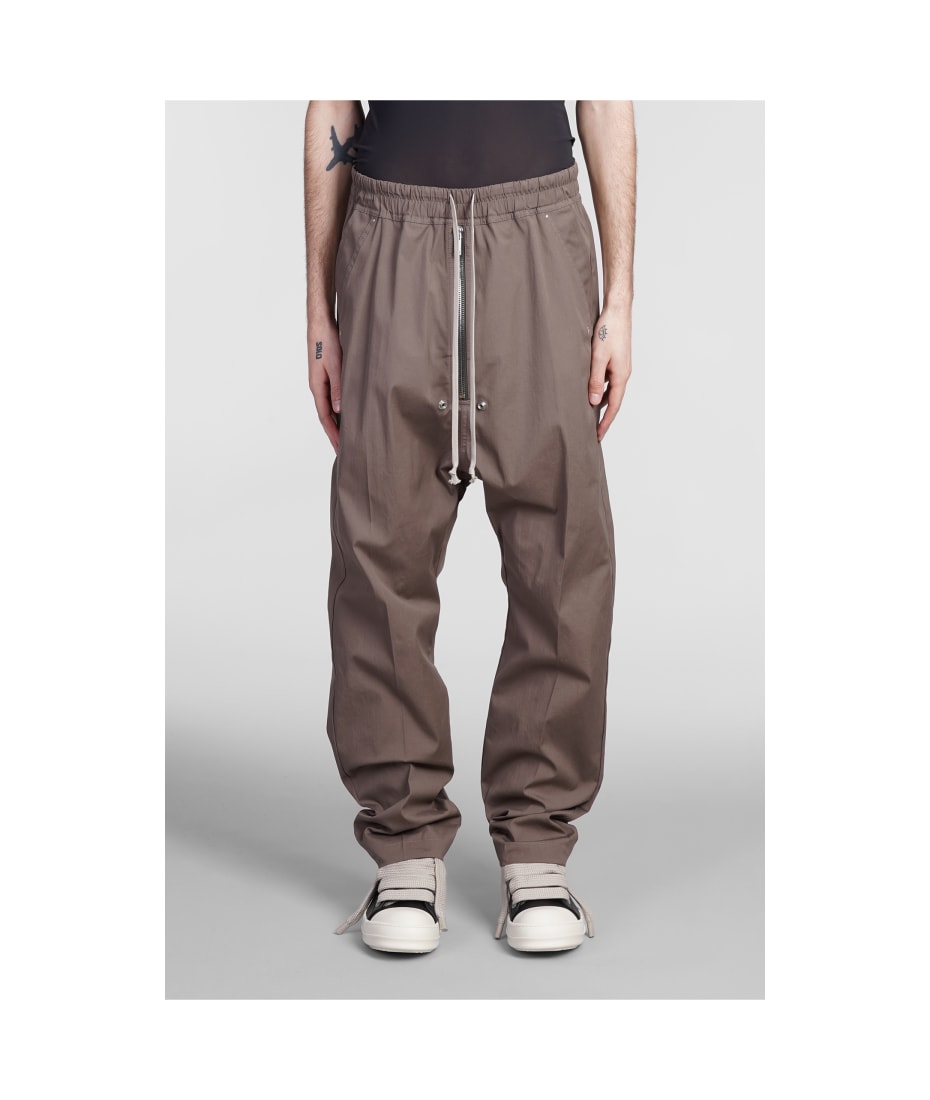 Rick Owens Pants In Taupe Cotton | italist