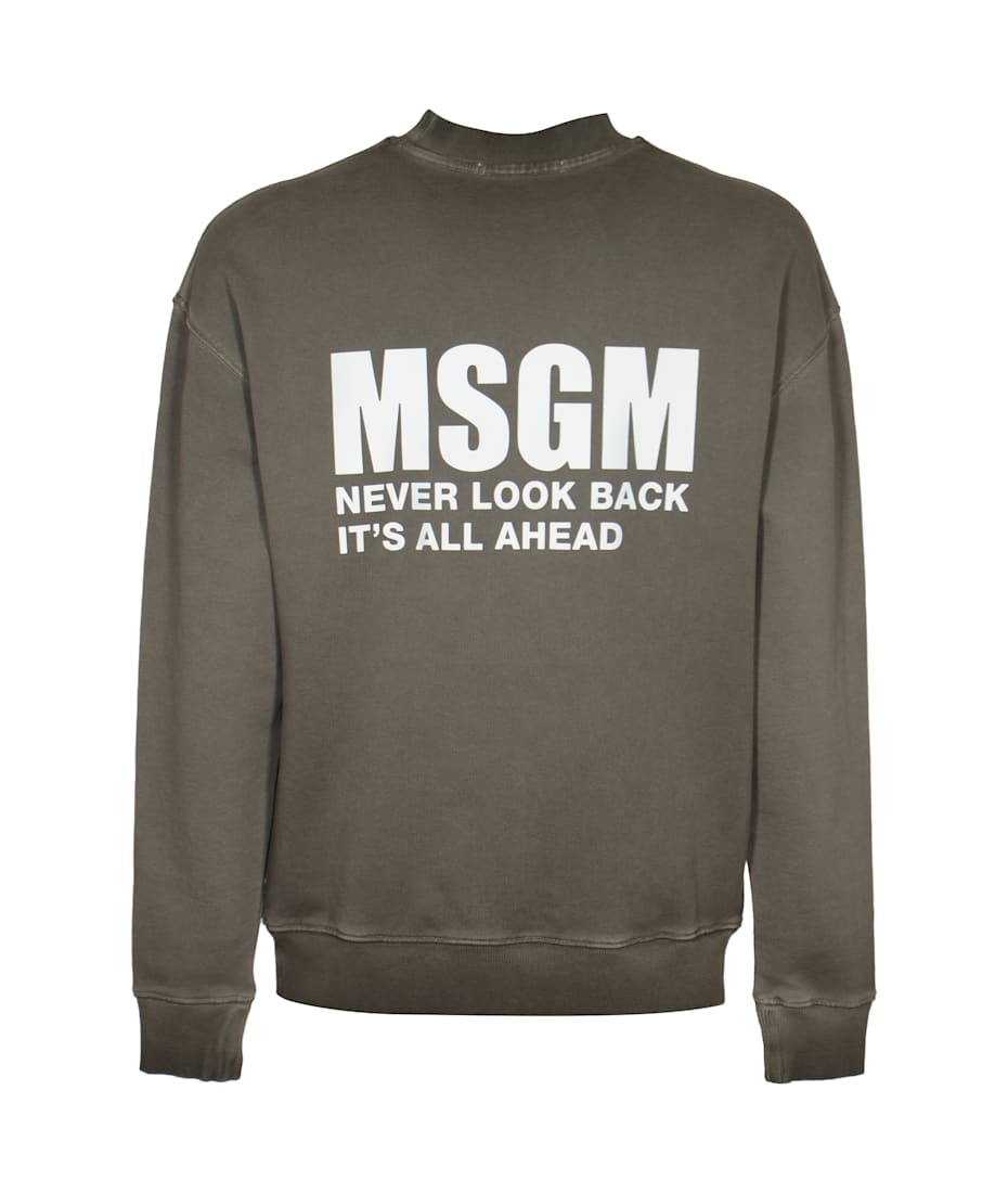【送料&関税込】MSGM Never Look Back Sweatshirt MSGM Never Look Back Sweatshirt | italist