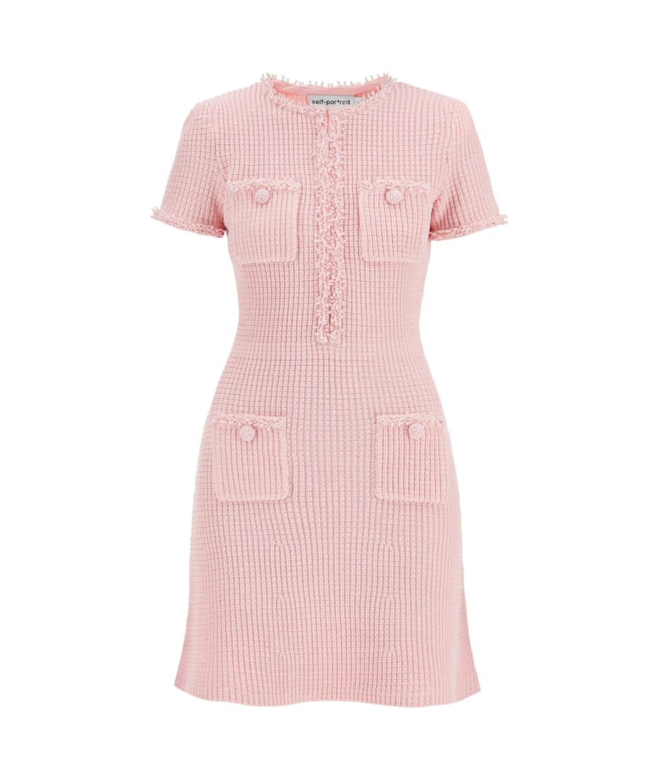 self-portrait Bouclè Mini Dress | italist