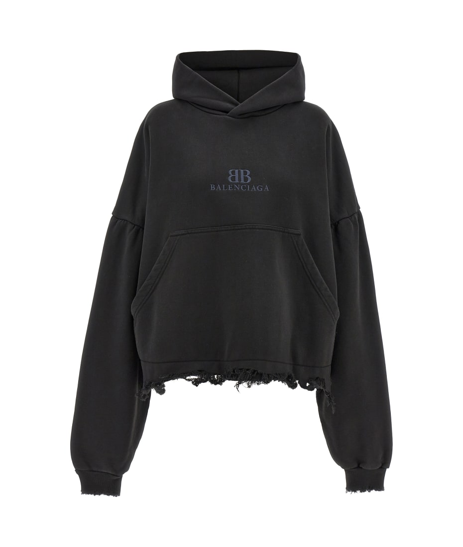 Balenciaga Logo Embroidery Hoodie | italist