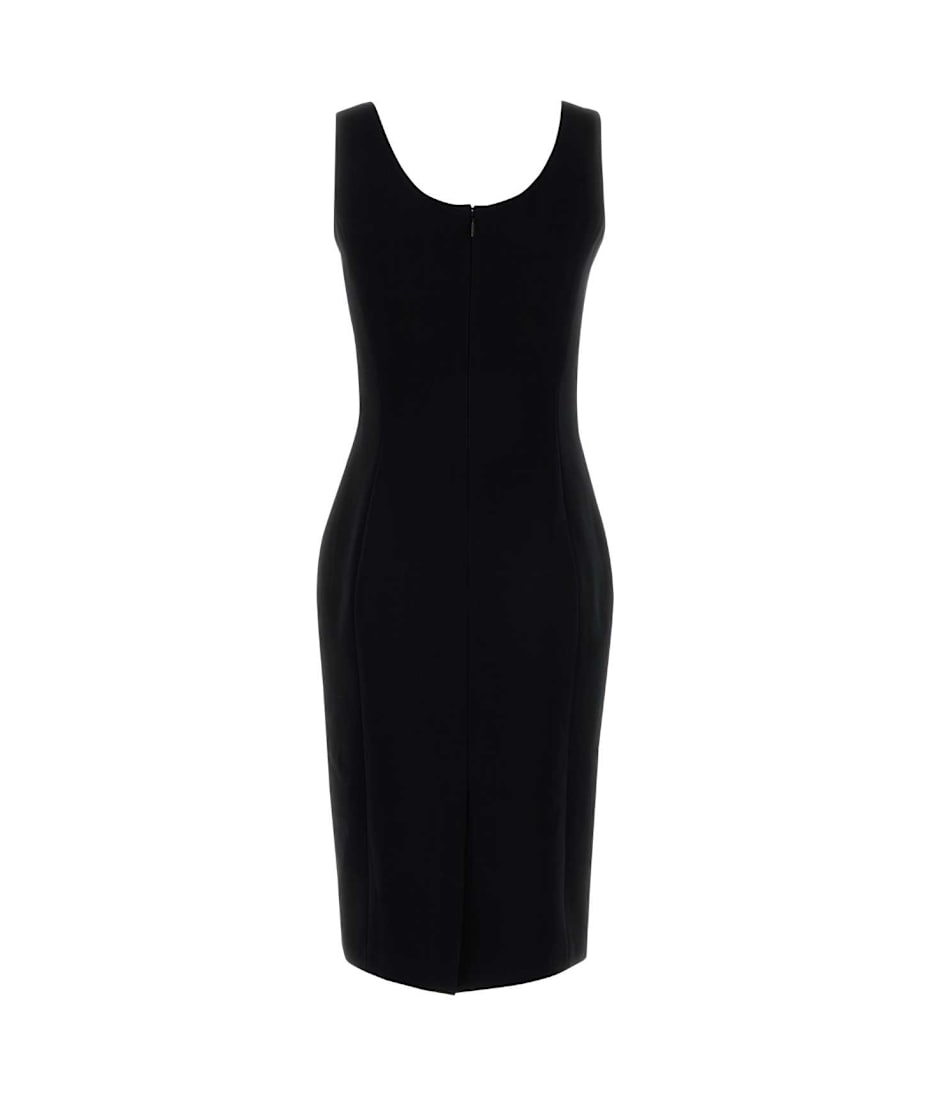 ワンピース VERSACE BLACK STRETCH CADY DRESS Versace Black Stretch Cady Dress | italist