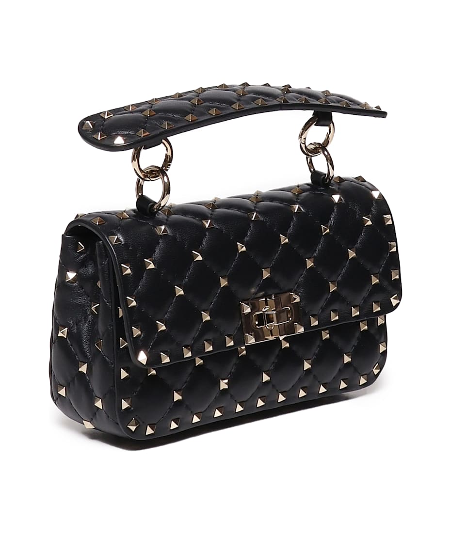 Rockstud Spike Small Leather Handbag