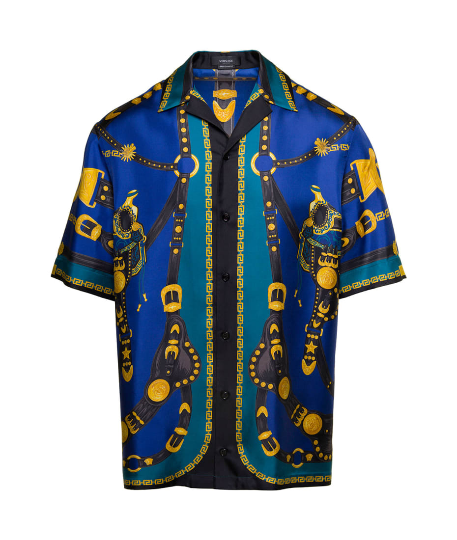 Versace Medusa Saddle Silk Shirt | italist