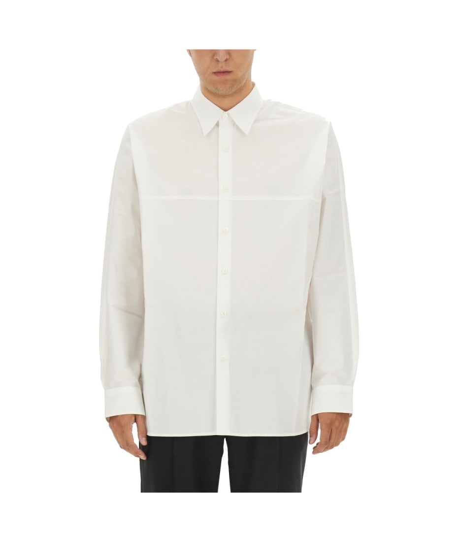 DRIES VAN NOTEN Printed Satin Shirt for Men | MR PORTER