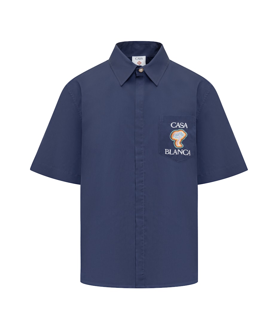 Tシャツ・カットソー Casablanca FW25 'Cuban Collar' shirt (MPF25SH00307 CASAWAY) Casablanca - Unisex CUBAN COLLAR SHORT SLEEVE SHIRT | HBX