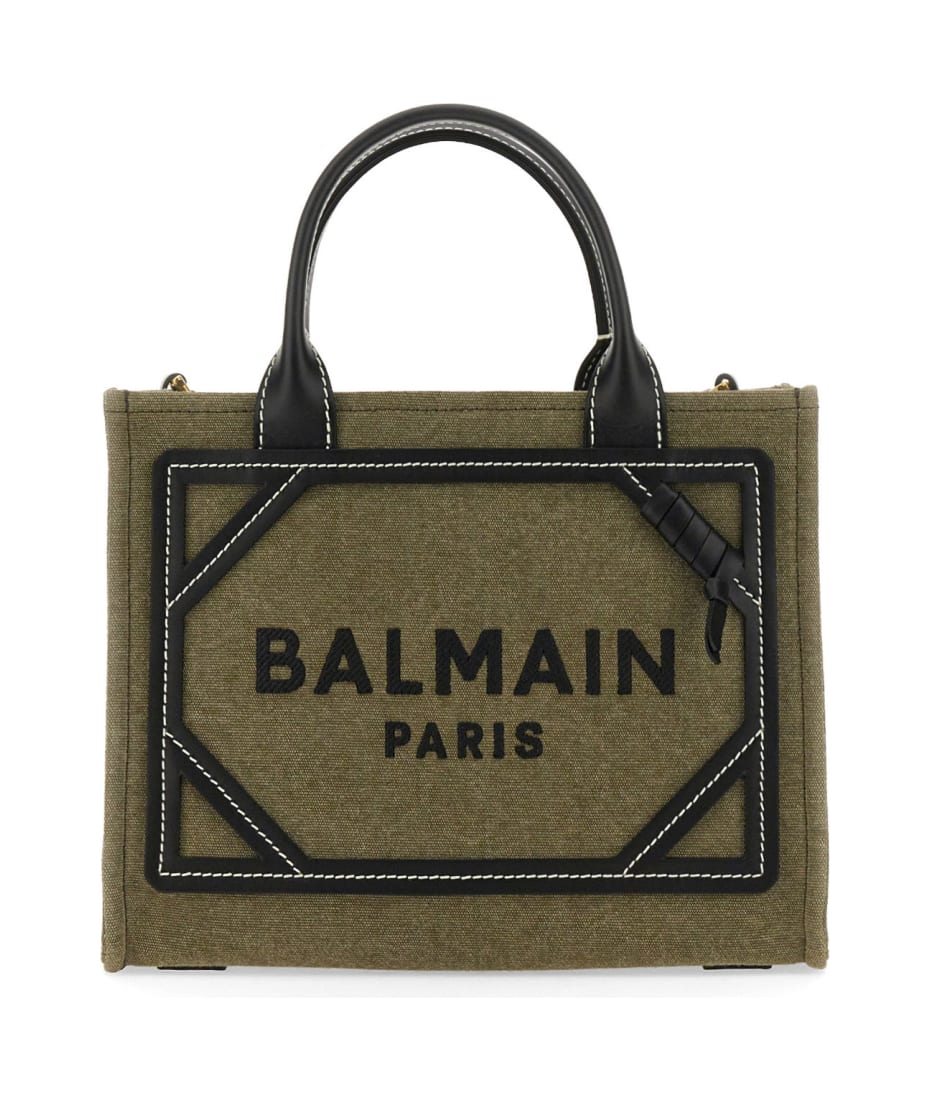 トートバッグ Balmain Shopper Balmain B-Army Monogram Jacquard 36 Shopper Tote Bag | Saks