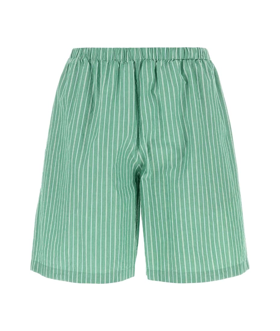 The Row Embroidered Cotton Zindel Bermuda Shorts | italist