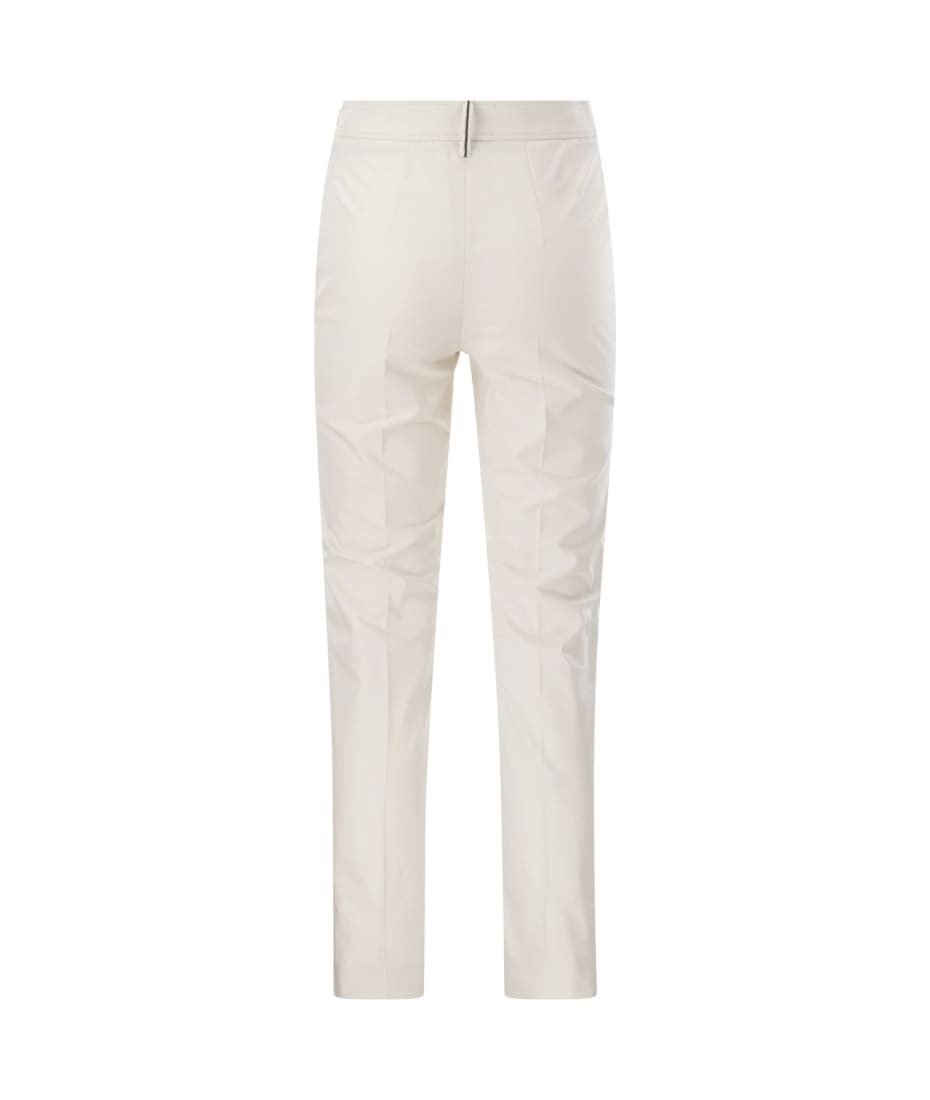 ボトムスその他 BRUNELLO CUCINELLI Cotton twill Capri trousers with necklace Brunello Cucinelli Cotton Twill Capri Trousers With Necklace