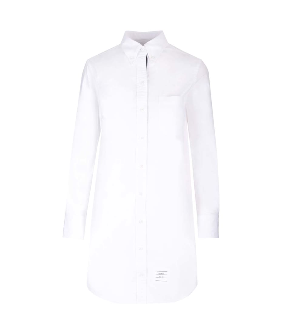 Tシャツ・カットソー THOM BROWNE FW25 Shirt dress (FDS002EF0313 100) Oxford A Line Shirtdress | Thom Browne