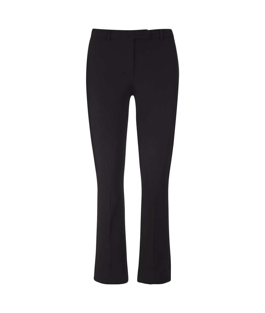 MAX MARA｜SLACKS (UMANITA (29136101 027 / 29136101600 02 Stretch cotton-blend trousers, black | 