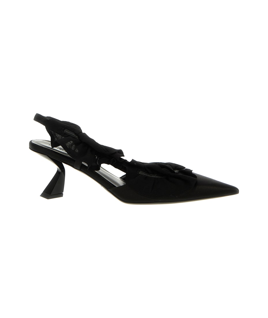 パンプス Nensi Dojaka Slingback Ruffle Detail Shoe Nensi Dojaka Slingback Ruffles | italist