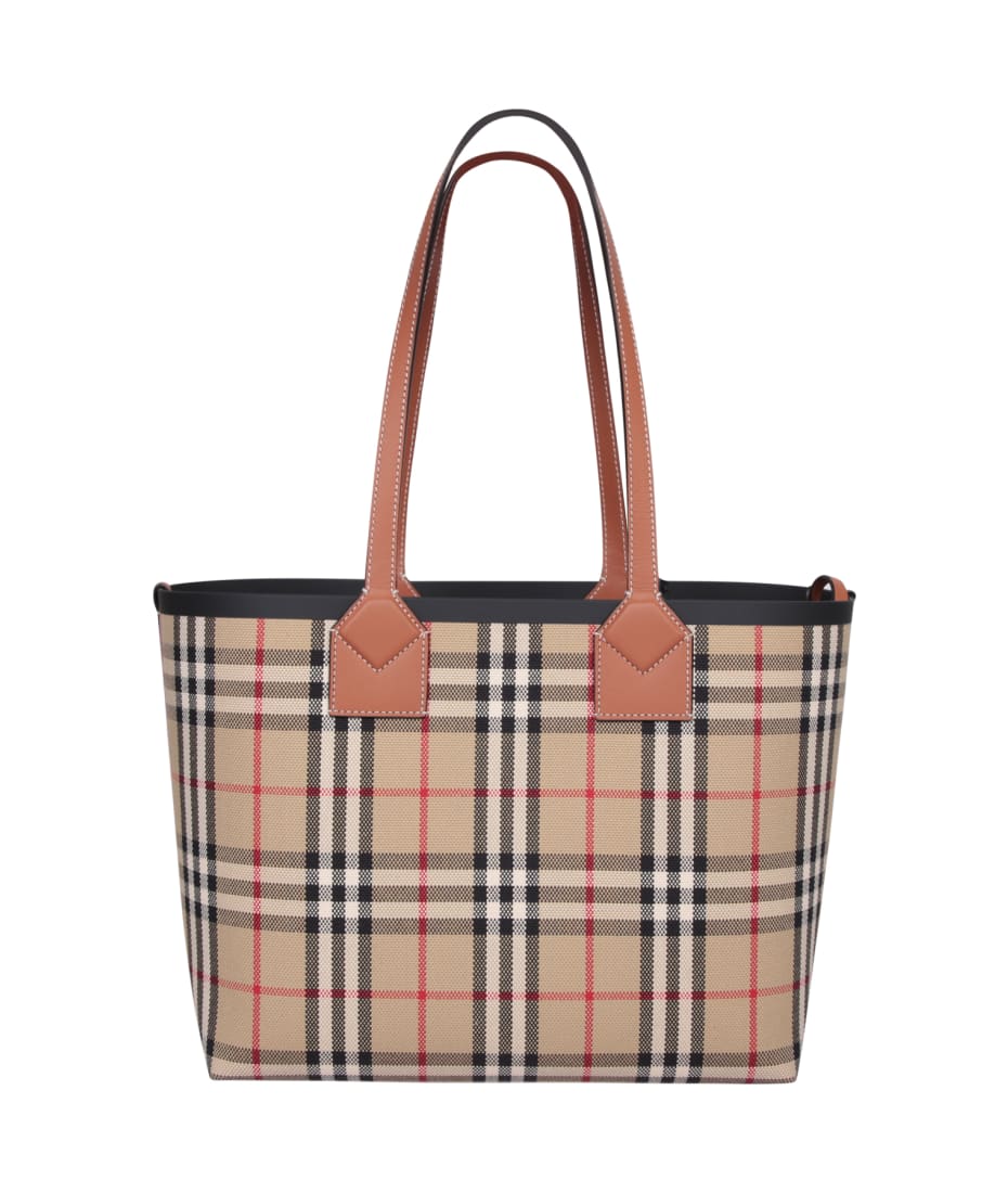 【関税込み】BURBERRY LONDON TOTE BAG London Check Tote With Pouch Small
