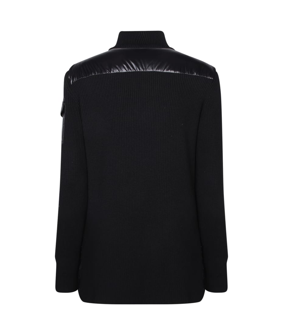 Moncler Black Down Cardigan | italist