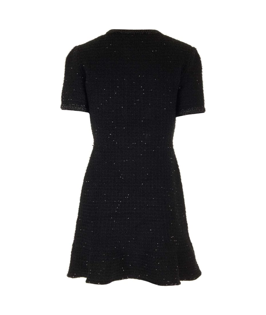 【送料&関税込】self-portrait Black Tweed Mini Dress self-portrait Black Tweed Mini Dress | italist