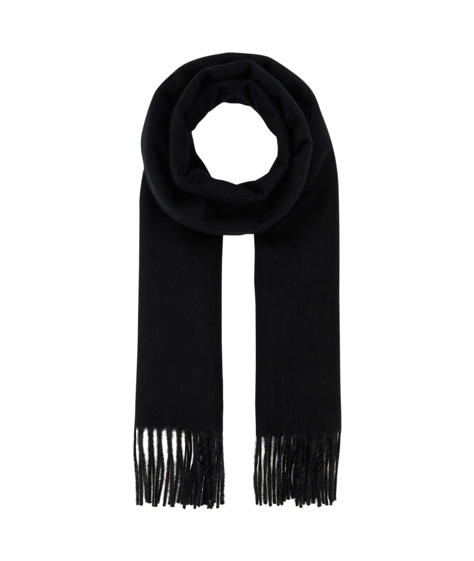マフラー・ストール Burberry Black Cashmere Scarf Reversible Check Cashmere Scarf in Charcoal/black | Burberry