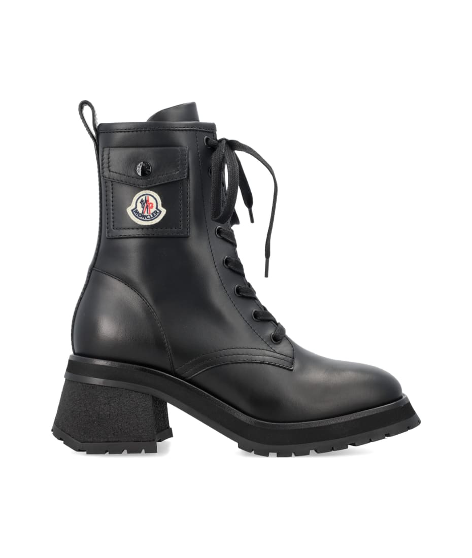 MONCLER☆Gigi ロゴ ポケットポイント ブーツ LADIES Moncler Gigi Pocket Ankle Boots | italist
