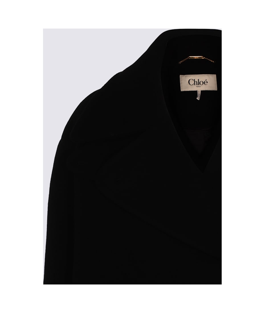 コート CHLOE Black Wool Blend Coat Chloé Black Wool Coat | italist
