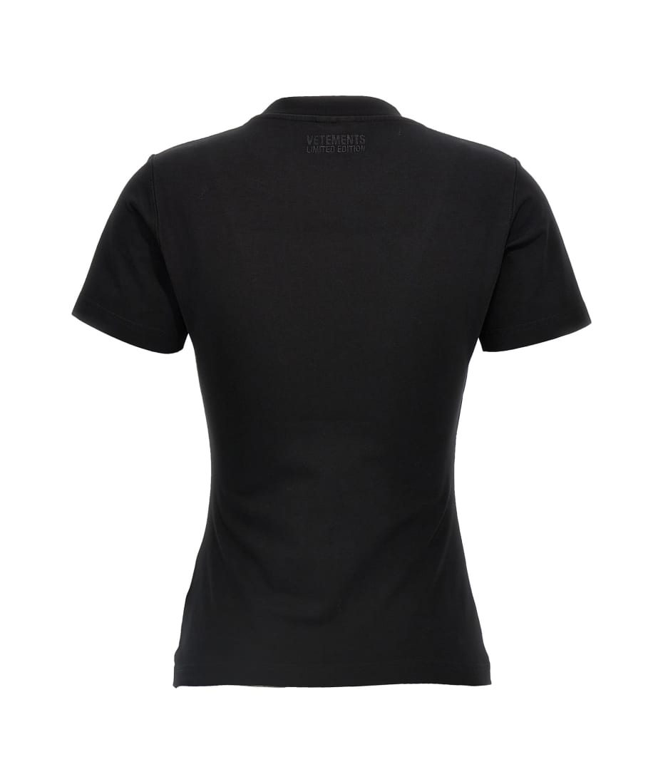 Tシャツ・カットソー VETEMENTS FW24 'Spoiled By God' T-shirt (WA65TR482B BLACK) VETEMENTS 'spoiled By God' T-shirt | italist