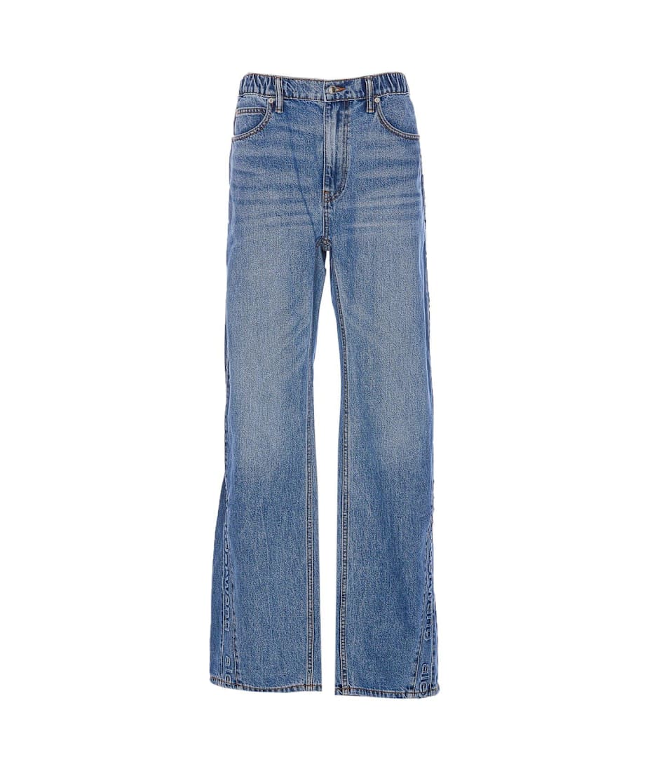 【送料&関税込】Alexander Wang Logo-embossed Balloon Jeans Alexander Wang Alexander Wang Logo-Embossed Balloon Jeans