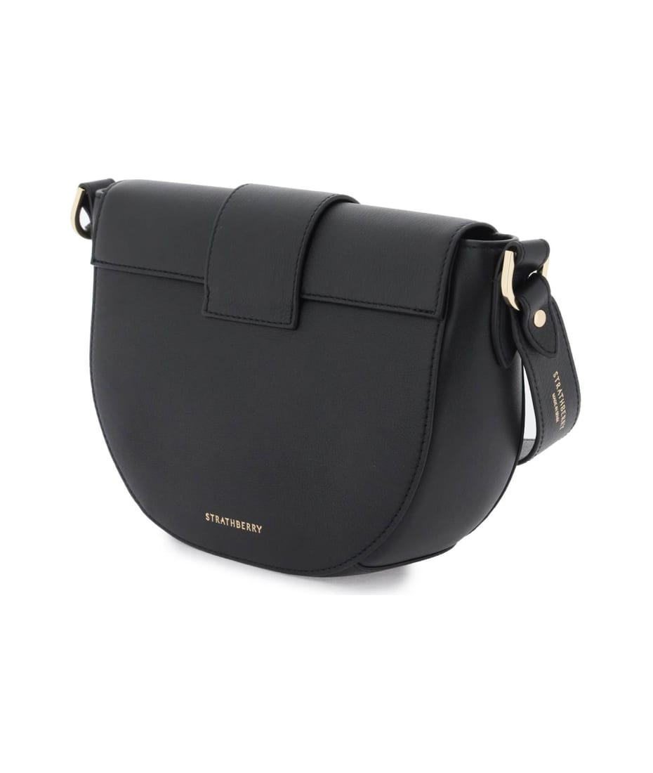 Strathberry - Crescent Shoulder - Leather Shoulder Bag - Black